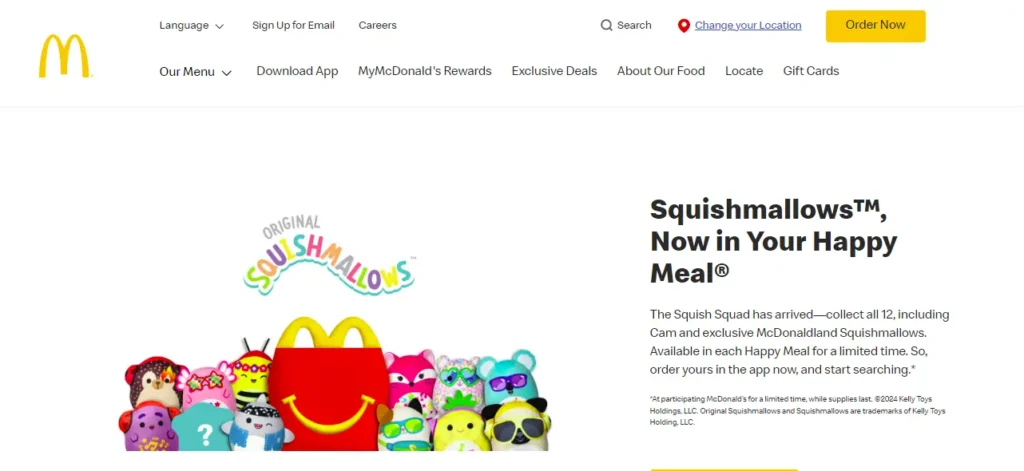 McDonald's Franchise Web Design